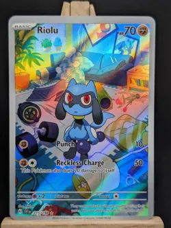 Pokemon TCG Riolu 215/198 Scarlet Violet Base NM - Image 1
