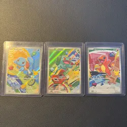 Pokemon 30th Anniversary Bulbasaur Charmander Squirtle Promos - Image 1