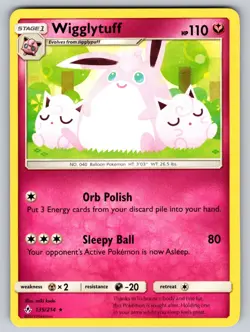 Wigglytuff 135/214 Rare Unbroken Bonds Pokemon NM - LP - Image 1