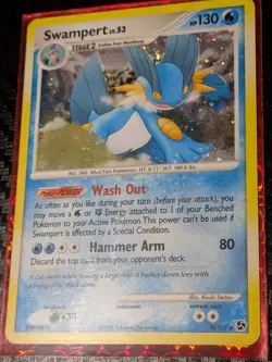 Pokemon TCG Swampert Great Encounters 9/106 Holo Rare 130HP ENG Saitou - Image 2