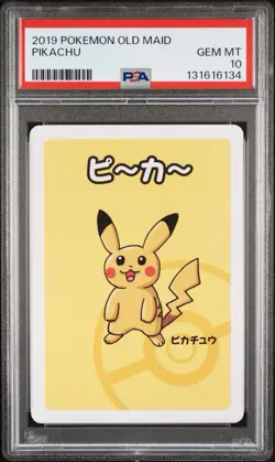 2019 POKEMON OLD MAID PIKACHU PSA 10 GM MNT - Image 1