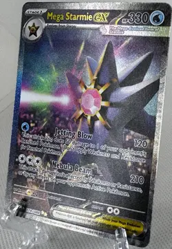 Mega Starmie ex 118 Special Illustration Rare NM, English Pokemon Perfect Order - Image 1