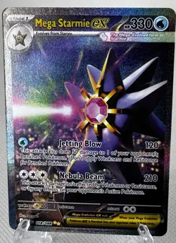 Mega Starmie ex 118 Special Illustration Rare NM, English Pokemon Perfect Order - Image 2