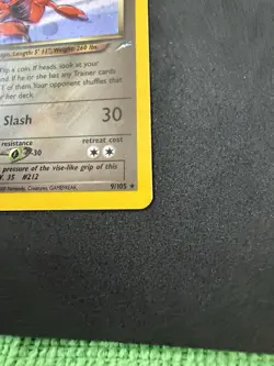 Nintendo Dark Scizor 9/105 Team Rocket Holo Rare English 2000 70HP - Image 2