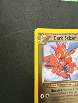 Nintendo Dark Scizor 9/105 Team Rocket Holo Rare English 2000 70HP - Image 3