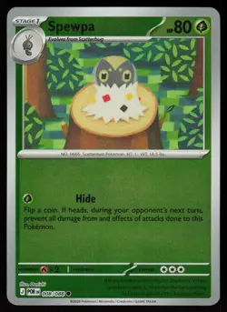 Spewpa 008/088 Common Perfect Order Pokemon Reverse Holo Near Mint - Image 1