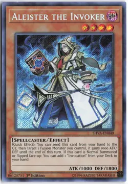 Yugioh - Aleister the Invoker SHVA-EN040 1st Edition - Shadows in Valhalla - Image 1
