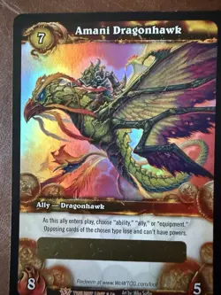 World Of Warcraft Twilight of the Dragons Amani Dragonhawk Unscratched WOW TCG - Image 4