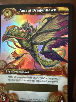 World Of Warcraft Twilight of the Dragons Amani Dragonhawk Unscratched WOW TCG - Image 5