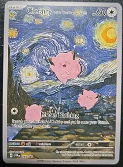 Clefairy Custom Van Gogh Style Card | Fanmade | Pokemon - Image 1