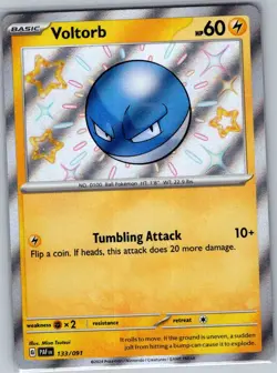 Voltorb 133/091 SV: Paldean Fates - Pokemon Card - NM - Image 1