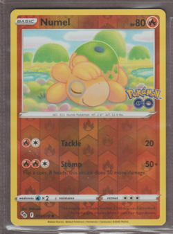 Numel 013/078 Pokemon GO Common Reverse Holo Pokemon TCG Card - Image 1