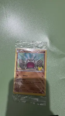 Pokemon TCG Geodude Generations 43/83 20th Anniversary Promo Holo Card Sealed - Image 1