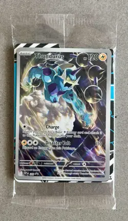 Pokemon Sealed Thundurus 209 Promo Black Star SV Scarlet Violet Promo Card Rare - Image 1