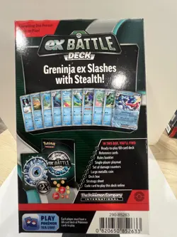 Pokemon TCG ex Battle Deck Greninja ex Factory Sealed Box 60 Card Deck New - Image 2