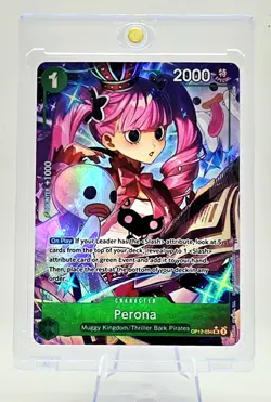 One Piece Perona OP12-034 SR Super Rare Legacy of the Master Card - Image 1