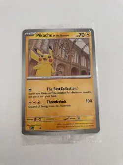 Pokemon TCG Pikachu At The Museum Jumbo Oversized Promo Card (Sealed) - Image 1