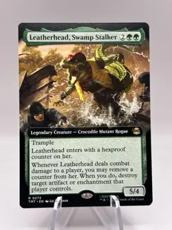 Leatherhead, Swamp Stalker 0272 Extended Art Ninja Turtles TMT MTG NM - Image 1