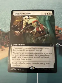 TROUBLE IN PAIRS (EXTENDED ART) Murders At Karlov Manor: Commander Magic MTG - Image 1