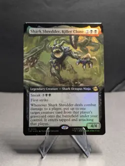 Shark Shredder Killer Clone 268 Extended Art Foil MTG Ninja Turtles TMT Rare NM - Image 1