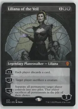 Liliana of the Veil (Borderless) LP 373 Dominaria United MTG - Image 1