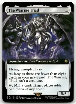 The Warring Triad (Extended Art) #193 (NM) Final Fantasy FIC Magic MTG - Image 1