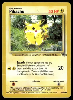 Pikachu 60/64 - Jungle - Unlimited Common HP - Image 1