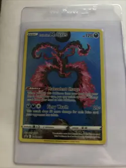 Pokemon Galarian Moltres TCG #SWSH284 Crown Zenith Promo Moltres v Chilling - Image 1