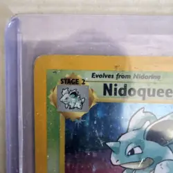 Nidoking 11/102 and Nidoqueen 7/64 Holo Rare Base Set Unlimited Pokemon 🔥 - Image 2