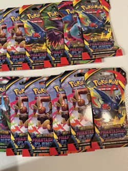 Pokemon TCG PHANTASMAL FLAMES Sleeved Booster Packs New Sealed Lot of 12 Packs - Image 4