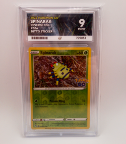 Spinarak (Ditto) Reverse Foil Pokemon GO 006/078 Mint Ace Grading 9 - Image 1