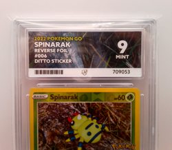 Spinarak (Ditto) Reverse Foil Pokemon GO 006/078 Mint Ace Grading 9 - Image 2