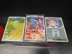 Pokemon TCG Team Rocket’s Wobbuffet SVP 203 Sealed Promo + Meowth + Electrike - Image 1