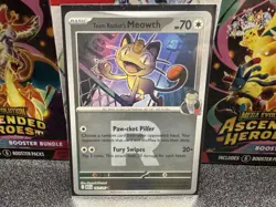 Pokemon TCG Team Rocket’s Wobbuffet SVP 203 Sealed Promo + Meowth + Electrike - Image 3