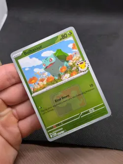 Pokemon Bulbasaur 001/132 Mega Evolution 30th Pokemon Day Stamped Promo NM/M - Image 2