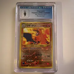 Pokemon Charizard Neo Premium File 2 Reverse Holo Japanese CGC 9 120 HP - Image 1