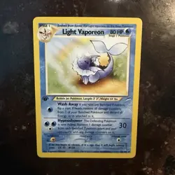 Neo Destiny 1st Ed Light Vaporeon 52/105 Uncommon Eng 80 HP - Image 1