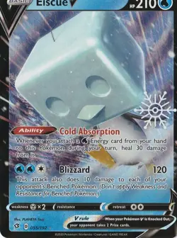 EISCUE V REBEL CLASH ADVENT CALENDAR POKEMON 2020 MINT 055/192 - Image 1