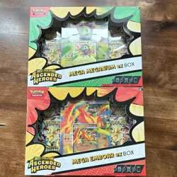 Pokemon TCG Mega Evolution Ascended Heroes 2 Box Lot Meganium/Emboar EX (SEALED) - Image 1