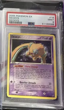 2005 Pokemon TCG EX Deoxys Deoxys Defense Forme 18/107 Holo PSA 9 - Image 1