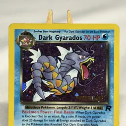 Carte Pokemon Wizard Set Rocket Dark Gyarados Stamp Prerelease / Etat Good ENG - Image 2