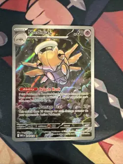 2025 Shedinja - 144/132 Illustration Rare Holo NM ME01: Mega Evolution Pokemon - Image 1