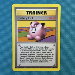 Vintage Pokemon TCG Clefairy Doll 70/102 Trainer Base Set Rare Wotc 1999 - Image 1