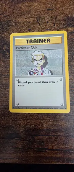 Professor Oak 88/102 Uncommon Base Set Unlimited Pokemon Lightly Played - Image 1
