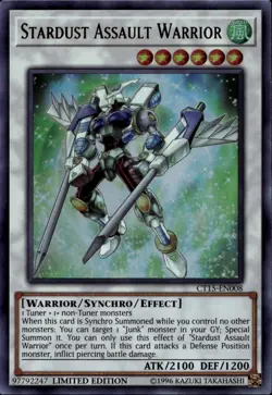 Yu-Gi-Oh! Stardust Assault Warrior Ultra Rare CT15-EN008 - Image 1