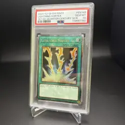 YUGIOH Lightning Vortex RA03-EN148 QCR 1st Ed PSA 10 - Image 1