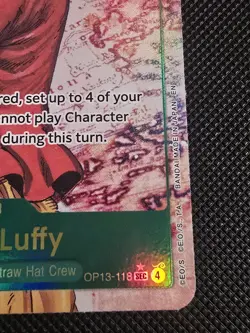 Monkey.D.Luffy(118) (Parallel) -OP13-118 (SEC) -Carrying on His Will - Image 4