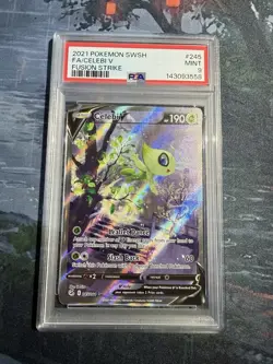 Pokemon TCG Celebi v Alternate Full Art Holo Card 245/264 Swsh08: Fusion Strike - Image 1