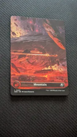 Mountain (0265) (Borderless) [Edge of Eternities] Magic MTG - Image 1