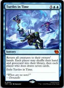 Turtles in Time 0055 Mythic Teenage Mutant Ninja Turtles Magic: The Gathering NM - Image 1